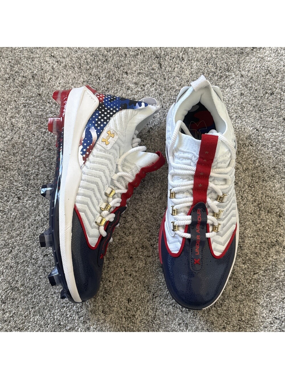 Under Armour Harper 9 Pro TPU USA Molded Baseball Cleats 3027439-100 Men’s 11.5
